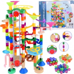 Barvita kroglična steza z baterijskim dvigalom, 236 delov