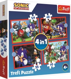 Sestavljanka 4v1 Pustolovščine Sonica SEGA Sonic Ježek