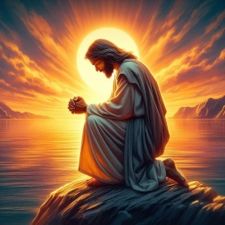 Diamantno slikanje Molitveni Jezus 30 × 40 cm