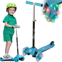 EVO otroški trikolesni skiro Light Up Mini Cruiser moder
