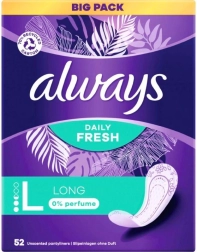 Always Daily Fresh Long dnevni vložki 52 kos