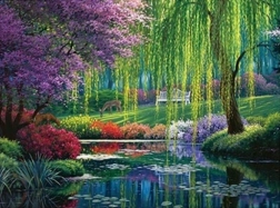 Diamantno slikanje Poletje v parku 30 × 40 cm