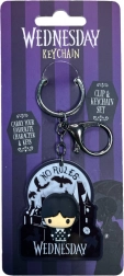 Akrilni obesek za ključe WEDNESDAY s kovinsko zanko