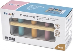 VIGA PolarB Lesena klopica s kladivcem – Montessori igrača