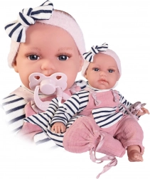 Realistična punčka dojenček Antonio Juan Toneta z zvoki in mehkim tekstilnim telesom - 34 cm