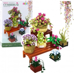 Gradbeni komplet: rože v lončkih z dvema policama – 1446 kosov