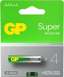 Alkalne baterije GP Super LR03/AAA 4 kos