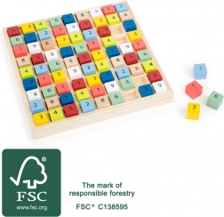 Small Foot leseno sudoku barvne kocke