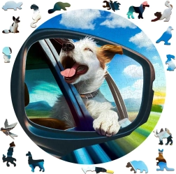 Lesene sestavljanke Vesel pes 250 koščkov WOODEN CITY