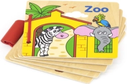 Lesena knjižica Zoo za najmlajše