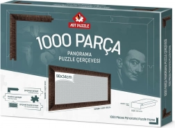 Okvir za sestavljanko 96x34 cm rjav