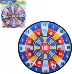 Mehka tarča s puščicami in žogicami 36 cm