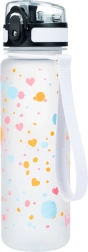 Tritanska steklenica za pitje z motivom srčkov 500 ml