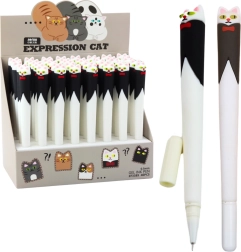 GEL PISALO S MAČKO IN METULJEM, MODRO ČRNILO