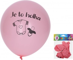 Nafukljivi baloni 30 cm – set 5 kosov, Je punčka