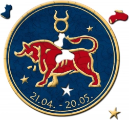 Okrogla sestavljanka Zodiak – Bik, 33 koščkov