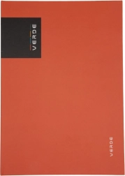 Zapisnik A4 VERDE, opečnato rdeča, 96 črtnih listov