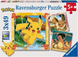 Sestavljanka Pokémon 3x49 kosov RAVENSBURGER
