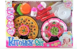 Plastični set posode in hrane za otroke