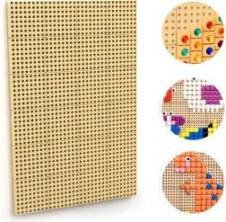 Masterkidz stenska kreativna STEM tabla z montažno ploščo 120 × 80 cm