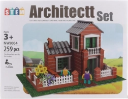 Gradbeni set Hiška z Vrtom Plastika