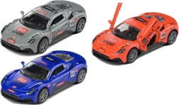 Kovinski dirkalni avto na vzvratni pogon