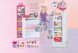 Punčka prodajalka 30 cm s trgovino in dodatki