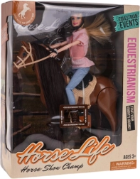 Lutka na konju z dodatki