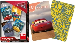 Dino igralne kvartetne karte z motivom Cars 3
