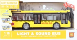 Šolski avtobus s svetlobnimi in zvočnimi učinki na vztrajnik