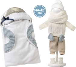 Oblačilo s prenosno podlogo za punčko NEW BORN 40–42 cm