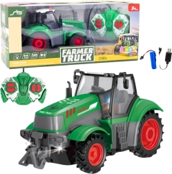 Zeleni daljinsko voden traktor 1:24