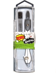 Šolsko kovinsko šestilo z naborom rezervnih min