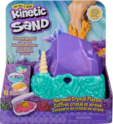 Kinetic Sand morska vila – bleščeči set s kristalnim škatlastim boksom, 480 g