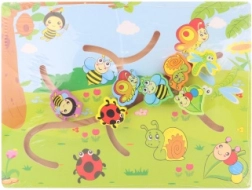 Leseni labirint z živalicami