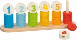 Goki lesena sestavljanka Naučite se šteti – Obrazi