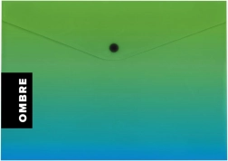 Pisemska mapa z netom A5 zelena OMBRE