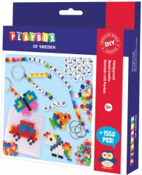 Playbox komplet likalnih perlic za zapestnice in obeske, 1550 kosov