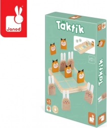 Janod - Dve strateške igre v enem: Tik-Tak-Toe in Dirkaška Taktika za otroke od 5 let