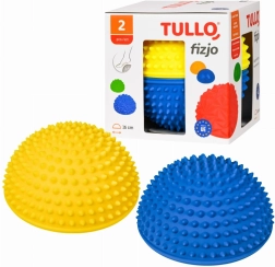 Komplet senzoričnih polkrogel 2 kosa rumeno‑modre