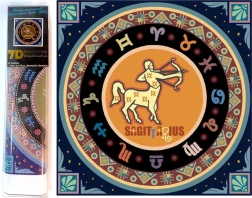 Ustvarjalni set za diamantno slikanje 7D Zodiakalno znamenje: Strelec 30x30 cm