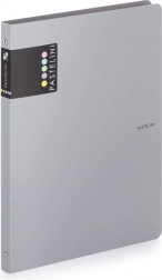 Krožni fascikel A4 PASTELINI siv