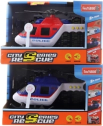 Policijski helikopter na baterije z lučmi in zvoki