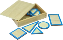 Moyo Montessori podstavki za geometrijska telesa s škatlico