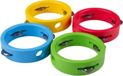 Lesena minitamburinica Rdeča