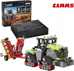 Gradbeni set CaDA traktor CLAAS XERION 5000 TRAC TS na gosenicah 1:32 (1336 kosov)