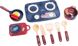 Kuhinjski komplet s kuhalnikom, posodo in živili
