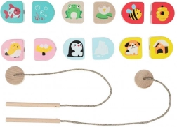 Cubika Kje živimo – lesen nizalni set za otroke