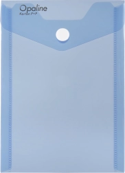 Mapa s pritisnim gumbom A6 pokončna Opaline modra