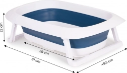 Zložljiva otroška banjica z izpustom Ecotoys – Fudge